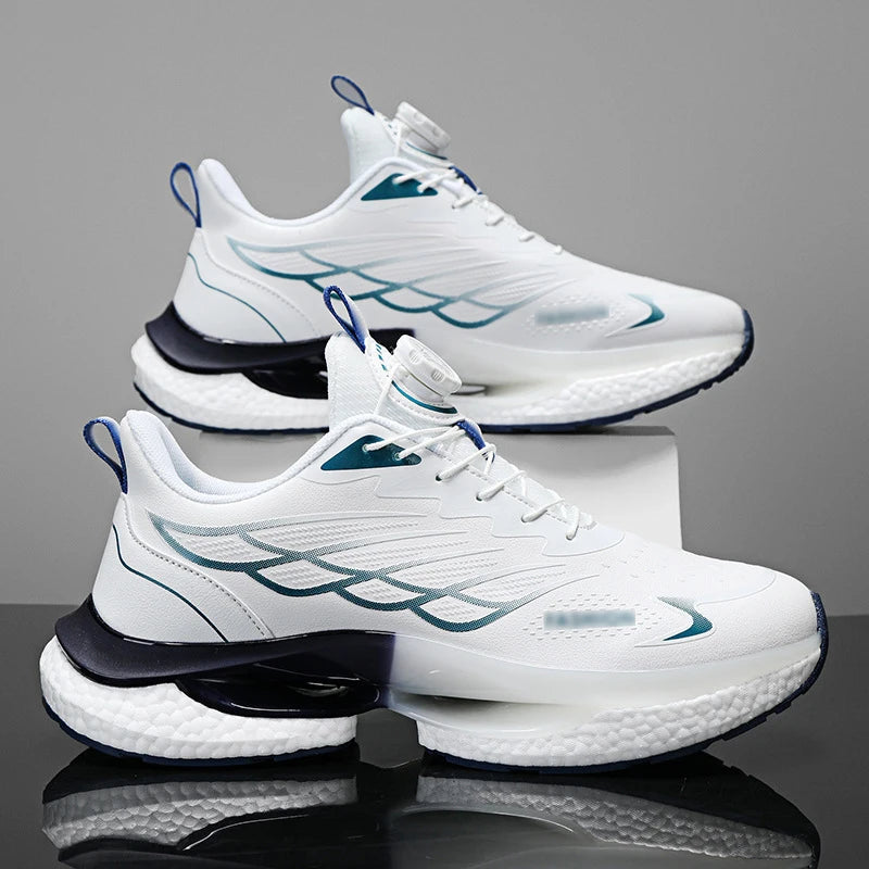 Men Carbon Plate Running Shoes Autumn New Style Shock-absorbent High Resilience Basketball Sneakers