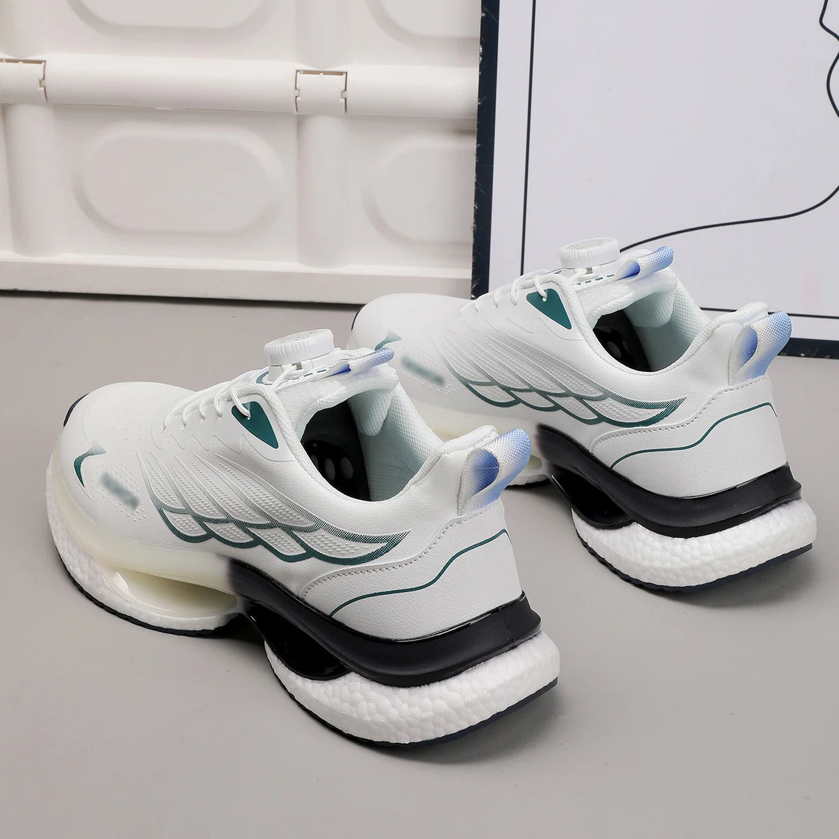 Men Carbon Plate Running Shoes Autumn New Style Shock-absorbent High Resilience Basketball Sneakers
