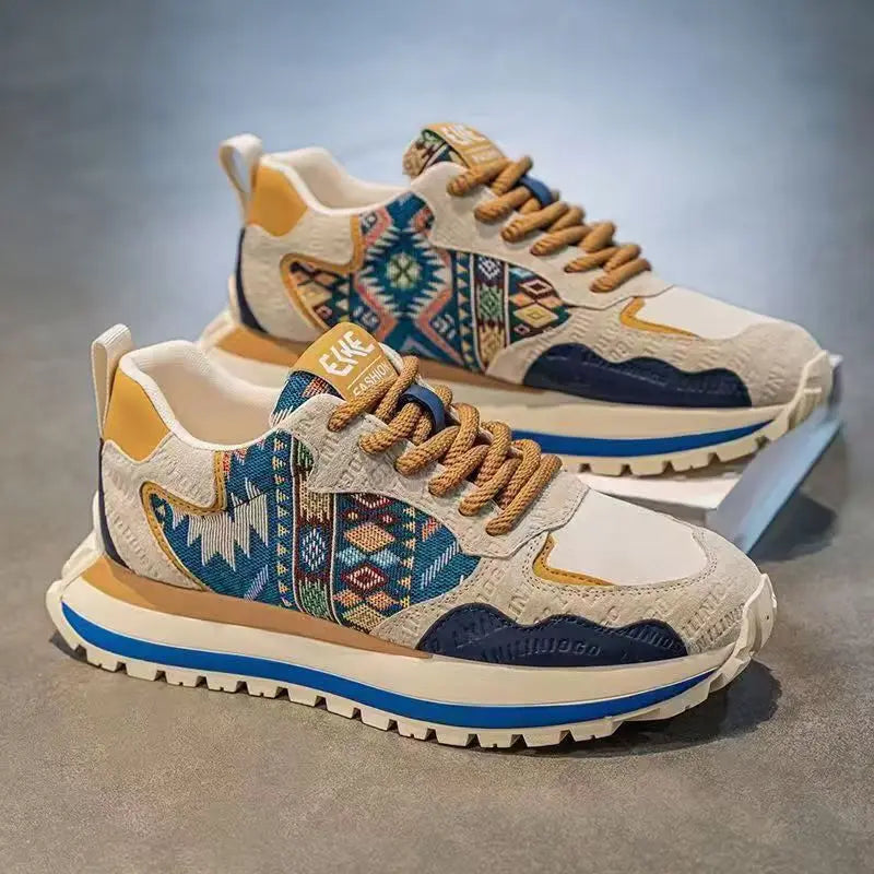 New Light Luxury Casual Sports Men's Shoes with Lightweight Soft Sole Comfortable and Dirt Resistant Men's Shoes