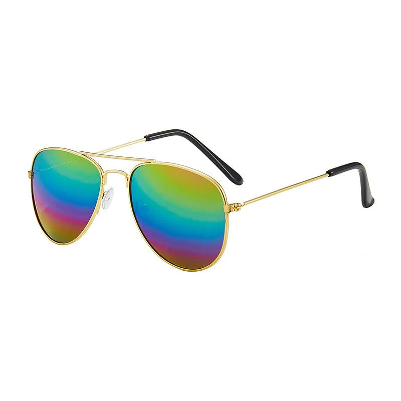 Sunglasses new fashion baby kids boy girl Pilot sunglasses metal frame goggles glasses for kids children sun glasses