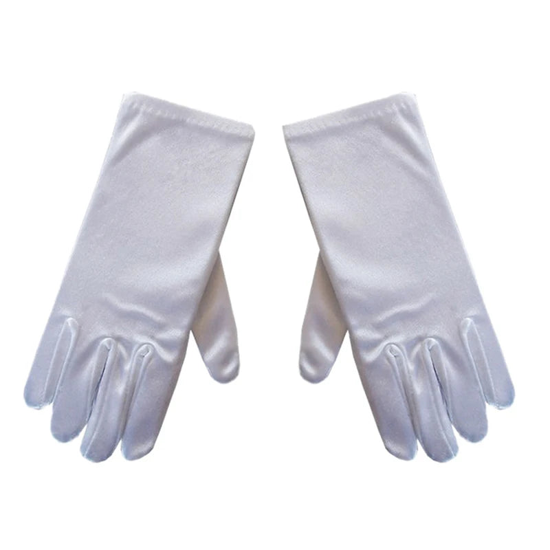 1 Pair Children's Dance Gloves White Festival Gloves Girl Gloves Prom Prop Children Outdoor Kindergarten Performance Accessories