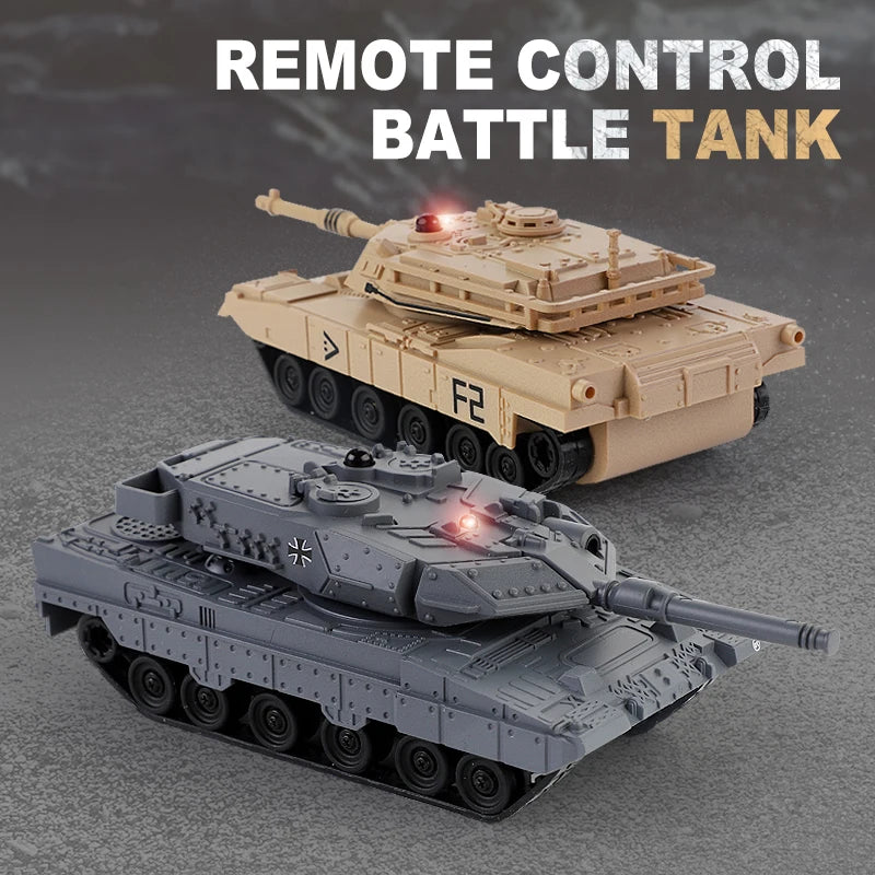 2024 New Arrival 2.4g Mini Military Wireless Remote Control Toy Vehicle Rc Battle Tank for Children & Kids