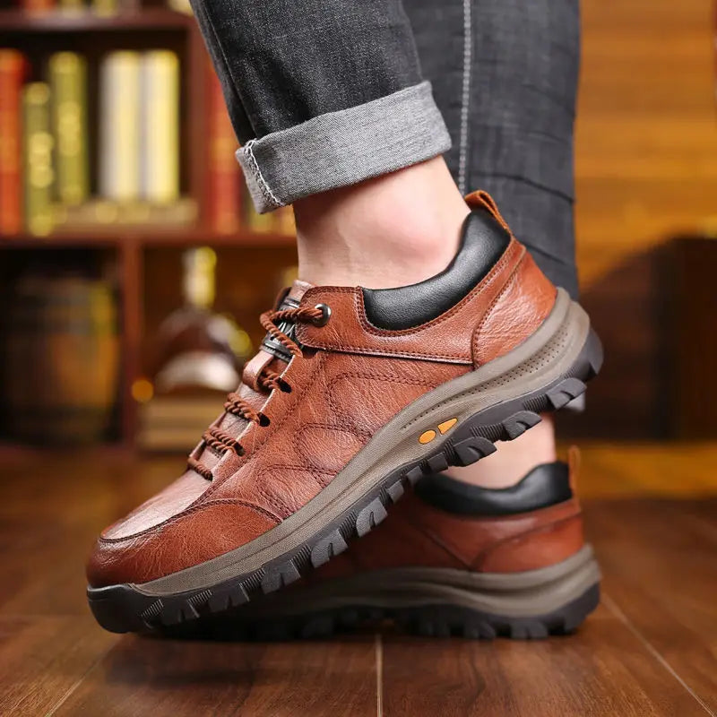 High Quality Waterproof Zapatillas Deportivas PU Upper Running Shoes Male Men Hiking Shoes Trainers Sneakers