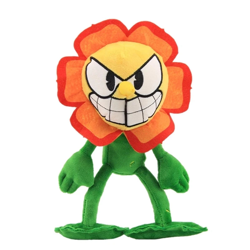 Drop Shipping  Cuphead Mugman Plush Toy Stuffed Toys
