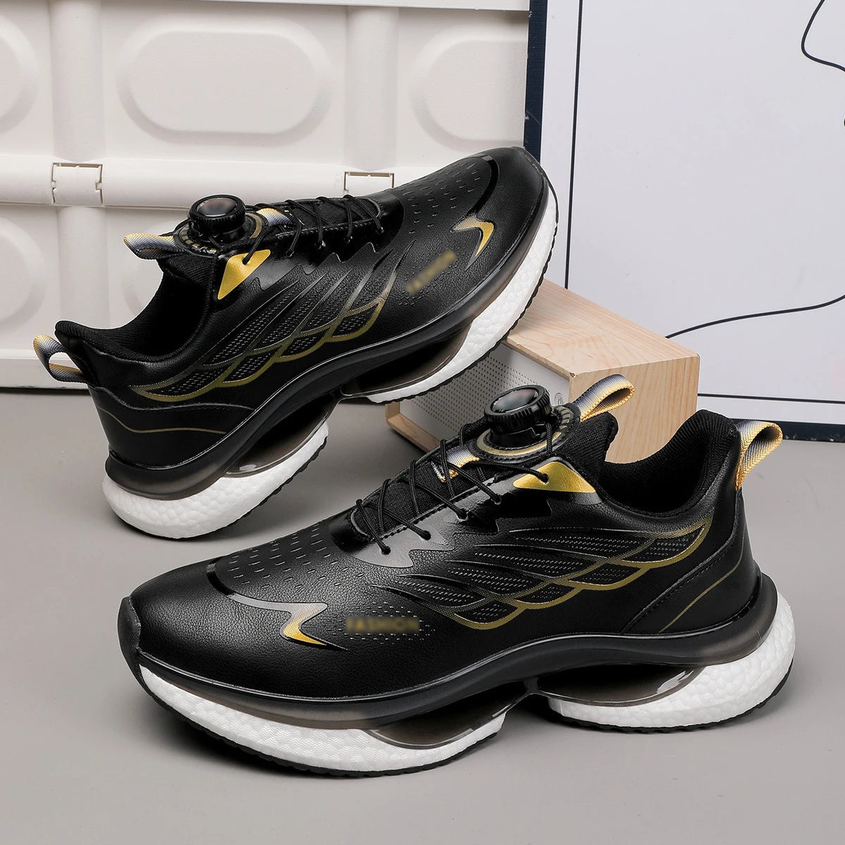 Men Carbon Plate Running Shoes Autumn New Style Shock-absorbent High Resilience Basketball Sneakers