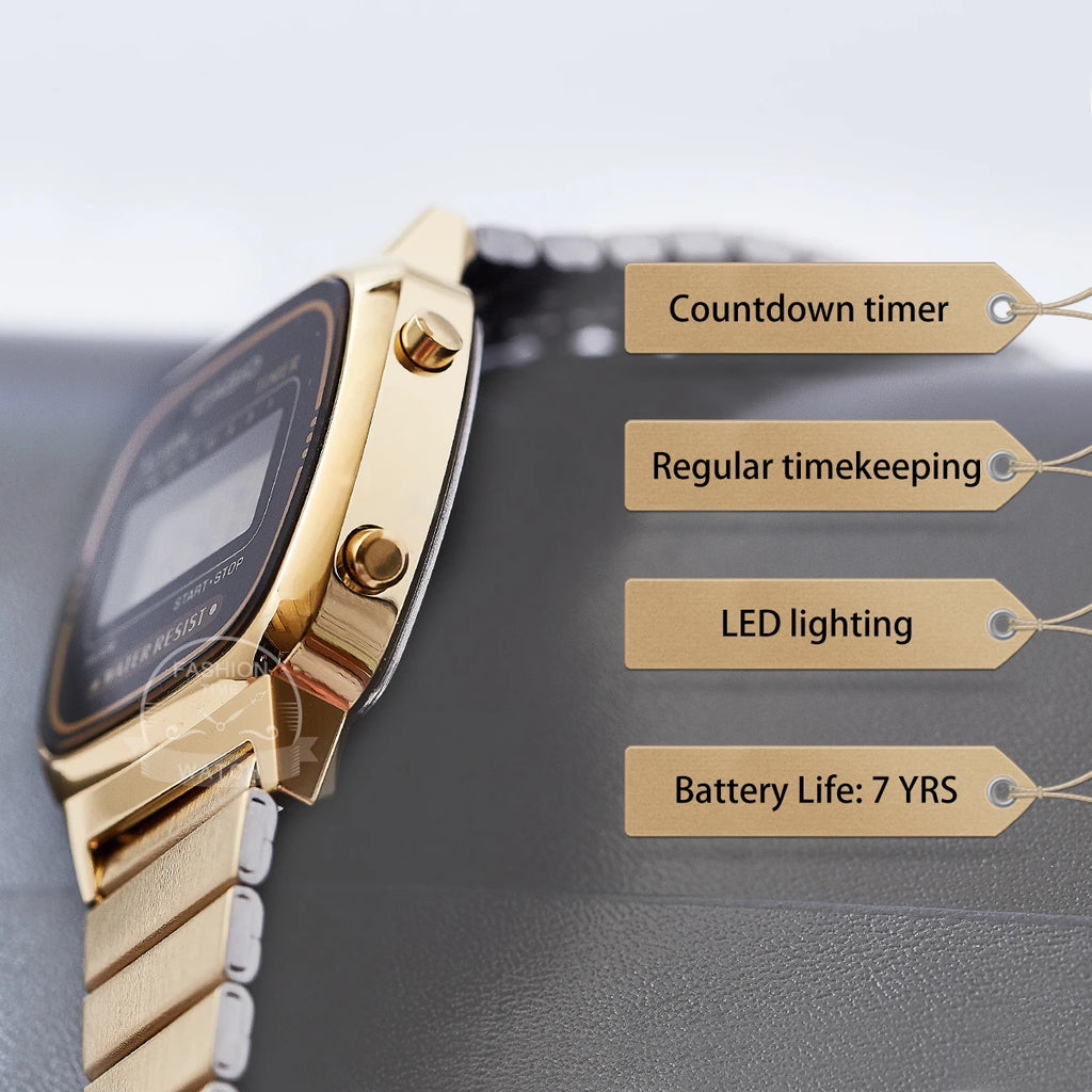 Casio Watch Gold Women Watches Set Brand Luxury Waterproof Quartz Watch Women Digital Sport Ladies Watch Relogio Feminino 68