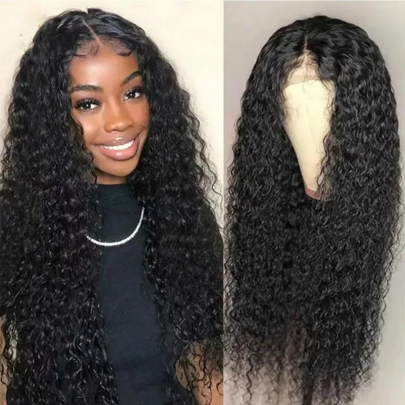 Wholesale Virgin Brazilian Hair HD Lace Front Wig Long Black for Lace Frontal Wigs with Small Cap for Women