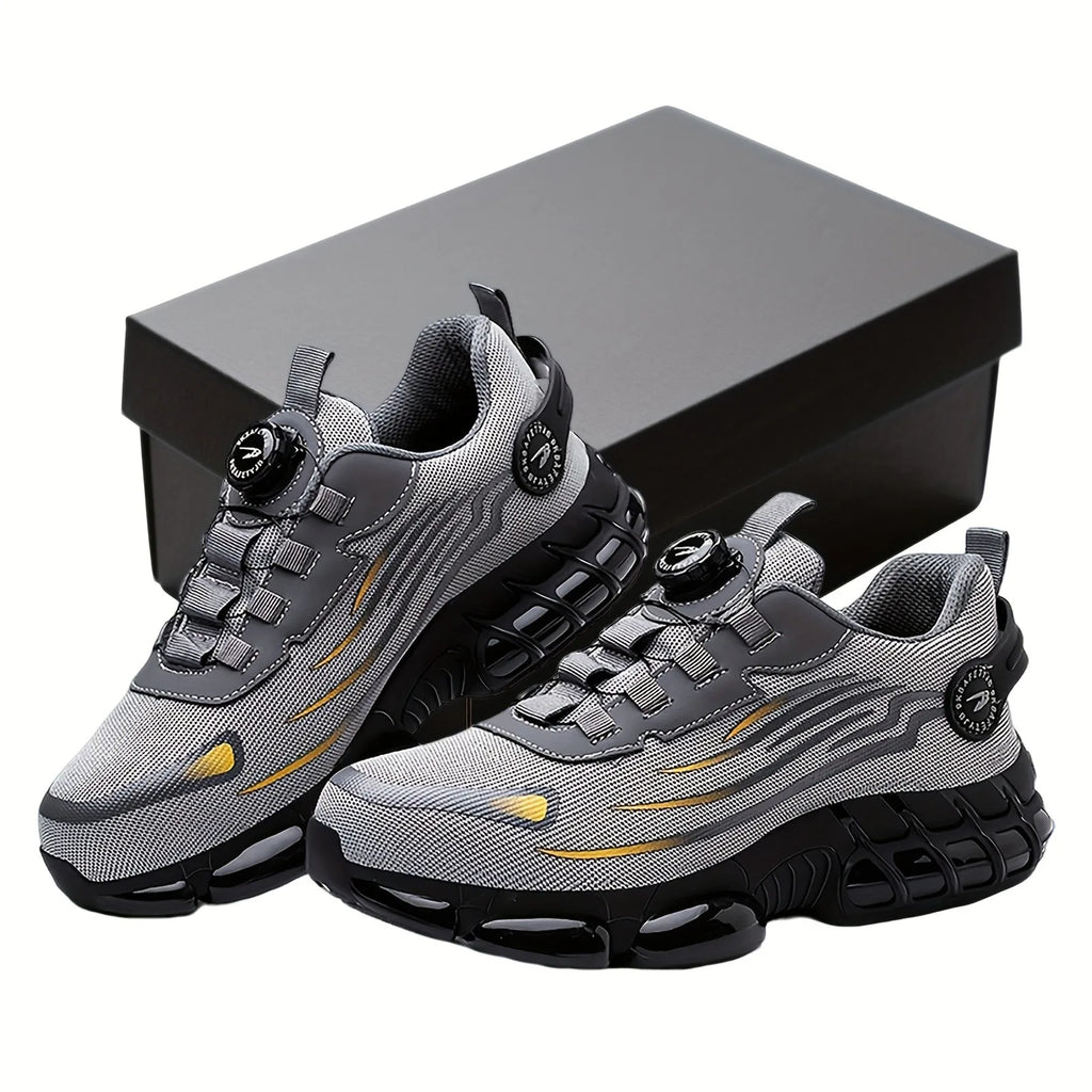 Men's teens Safety Shoes Are Suitable for Construction Work Leisure Sports Shoes Anti Puncture and Anti Smashing Steel Toe Shoes