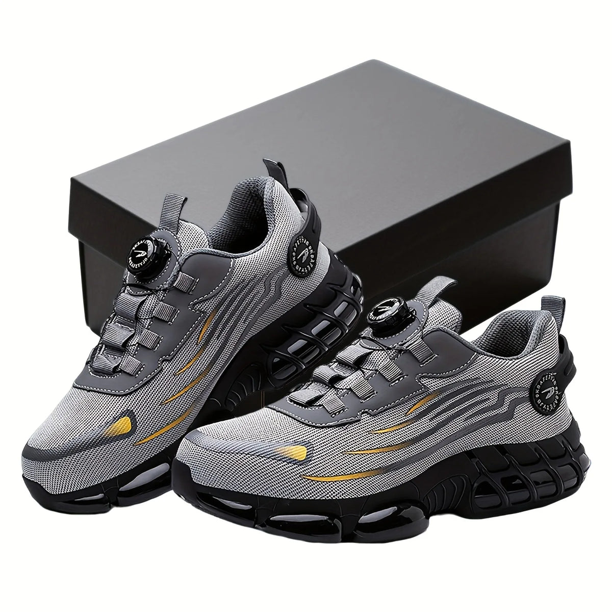 Men's teens Safety Shoes Are Suitable for Construction Work Leisure Sports Shoes Anti Puncture and Anti Smashing Steel Toe Shoes