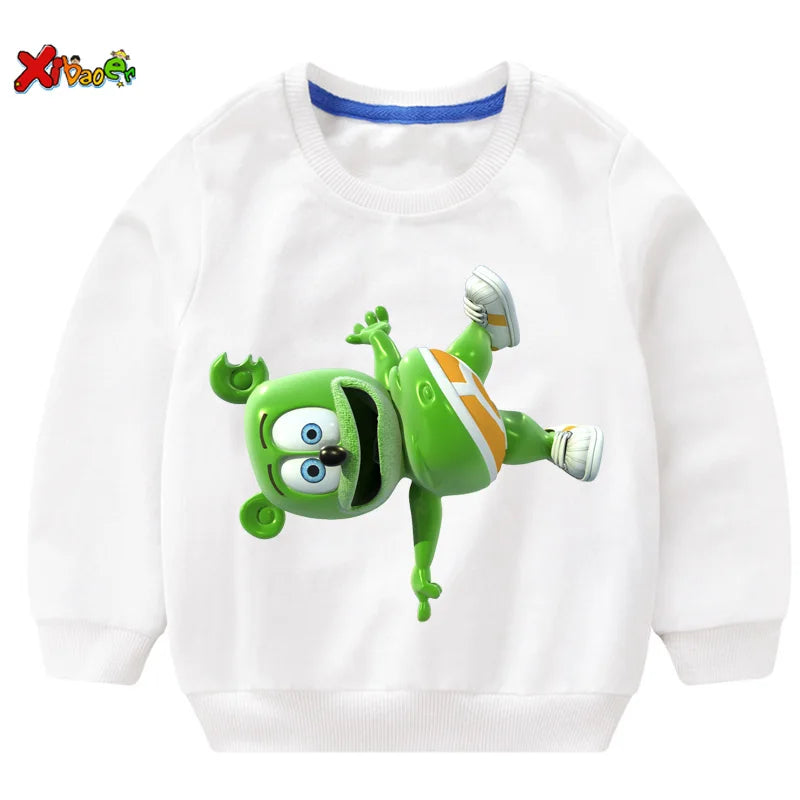 Gummy Bear kids hoodies sweatshirts I LOVE YOU t shirt Fashion Personality Casual T Shirt children boys girls T-shirt sweatshirt
