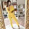 YP Women's Plus Size Casual Style S-334 Winter Thick Two-Piece Sweater and Pant Set 2 Piece Knitted Sweater Set