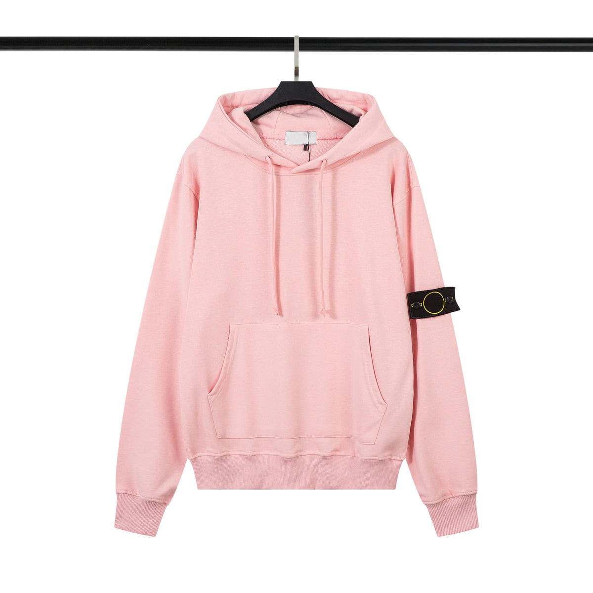 High Quality Men Heavyweight Cotton Terry Sweatshirts Badge Pullover