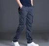 New Arrival High Quality Outdoor 100% Cotton Cargo Pants Men Trousers Streetwear Camo Multi Pocket Cargo Pants Men