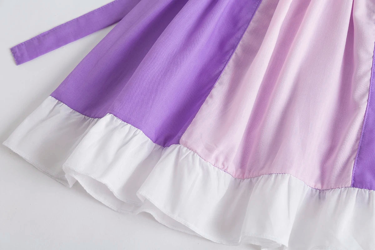 dresses girls from 2 to 7 years kids luxury Children's dresses Girl dresses linen dress kids daisy dress clothes rapunzel