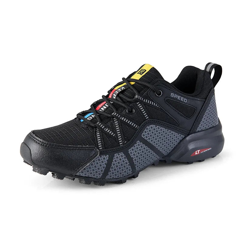Cross-border Plus Size Autumn Hiking Low-top Shoes Men Women Mesh Casual Breathable Anti-Slip Couple Sneakers Outdoor Cycling