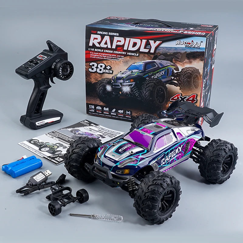 2023 New Hot Sale 16101  2.4G 1/16 High Speed 38km/h RC Monster Truck Electronic Toys Remote Control Car  R/c Hobby Car