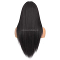 Wholesale Yaki Black Long Straight Wigs for Black Woman Synthetic Wig Heat Resistant Women Hair