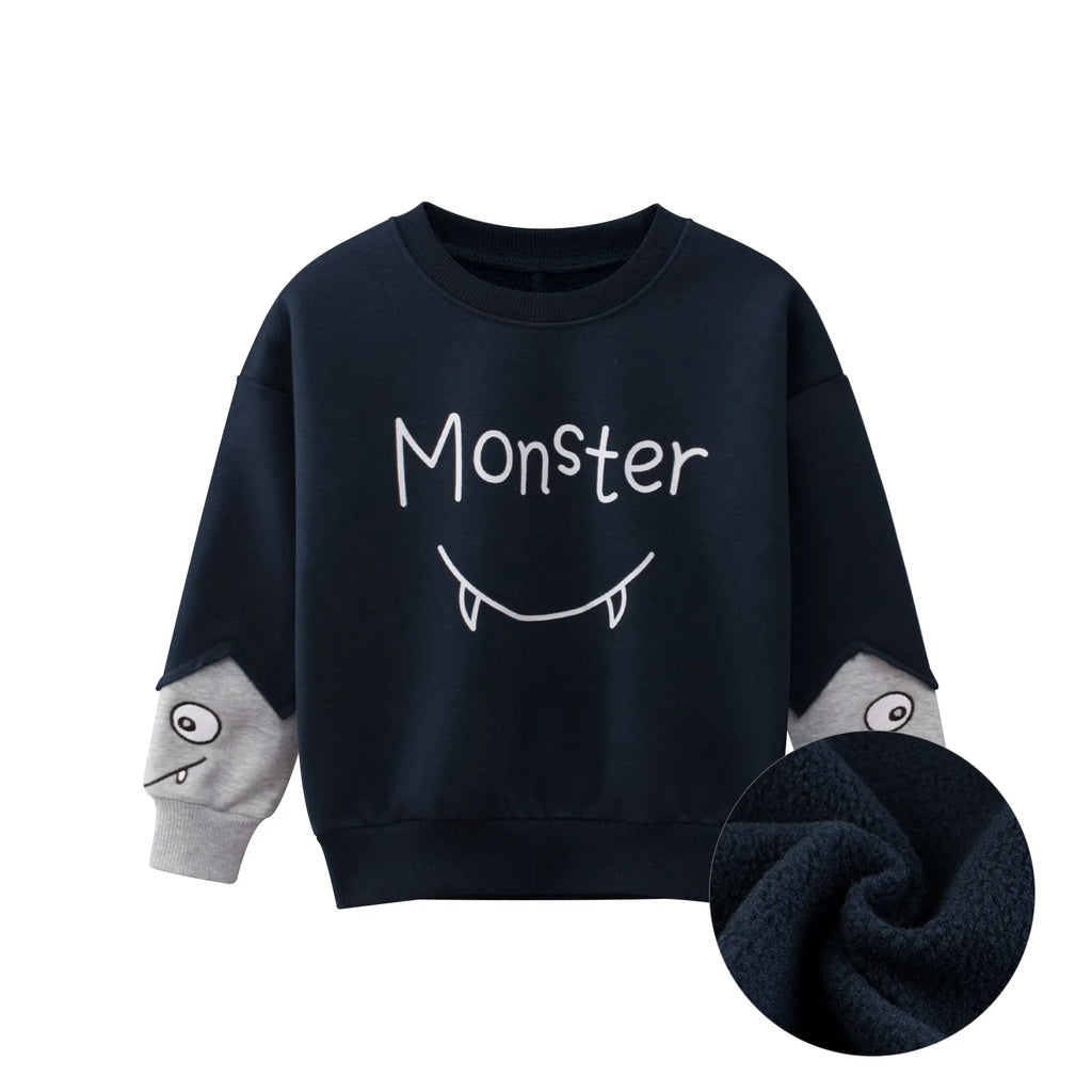 Kids Sweatshirts Coat Autumn Winter New Arrival for Boys & Girls Letter Print Sport Casual Outwear Children's Sweater Clothes