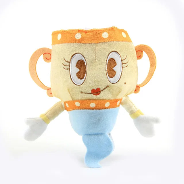 Drop Shipping  Cuphead Mugman Plush Toy Stuffed Toys