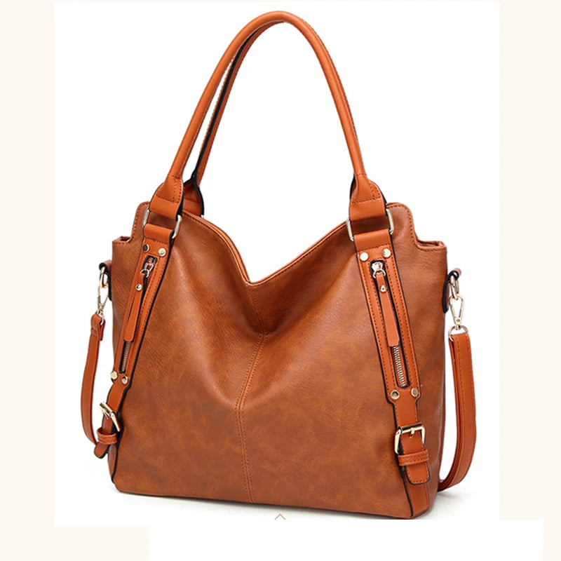 Designer Fashion Autumn/Winter Handbag Trend Simple One-shoulder Skew Straddle Bag Large Capacity Tassel Decoration Female Tote