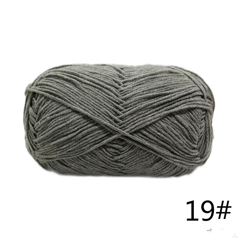 Factory Directly Supply 5ply Crochet Yarn Milk Cotton Acrylic Yarn for Baby Knitting Sweater Yarn