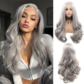 Premium Pre Plucked Synthetic High Temperature Fiber Loose Curl 24inch 13*3 Lace Frontal Wig for Daily Wear