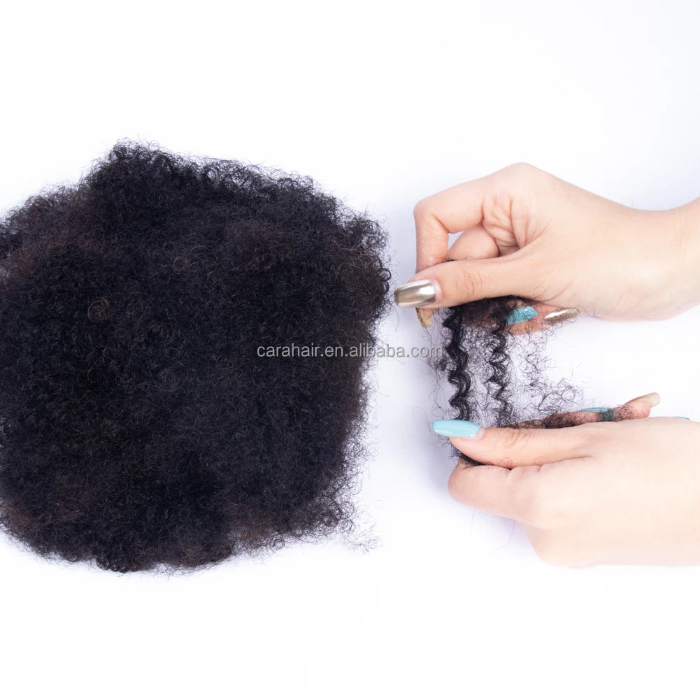 Orient Locs Crochet Braids Bulk 4B 4C Kinky Curly Virgin Afro Hair Extension Indian Afro Braiding Bulk Hair Cabelo Humano