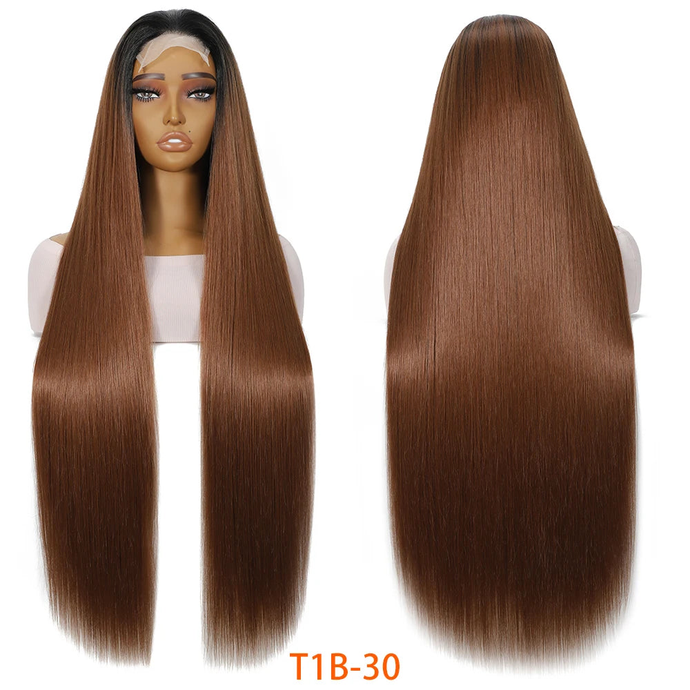 For Black Lace Front Wig for Women 4x4 Transparent Lace 180% Density Natural Hairline-Cosplay & Daily Use Synthetic Wig