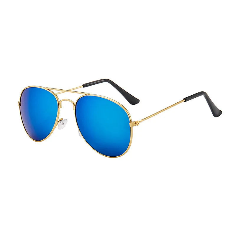 Sunglasses new fashion baby kids boy girl Pilot sunglasses metal frame goggles glasses for kids children sun glasses
