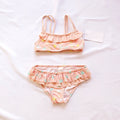 2-10 Years Kids Girls Swimwear Swimsuit 2026 Children Falbala Bikinis Set Halter Print Kid Girl Biquini Infantil Bathing Suit