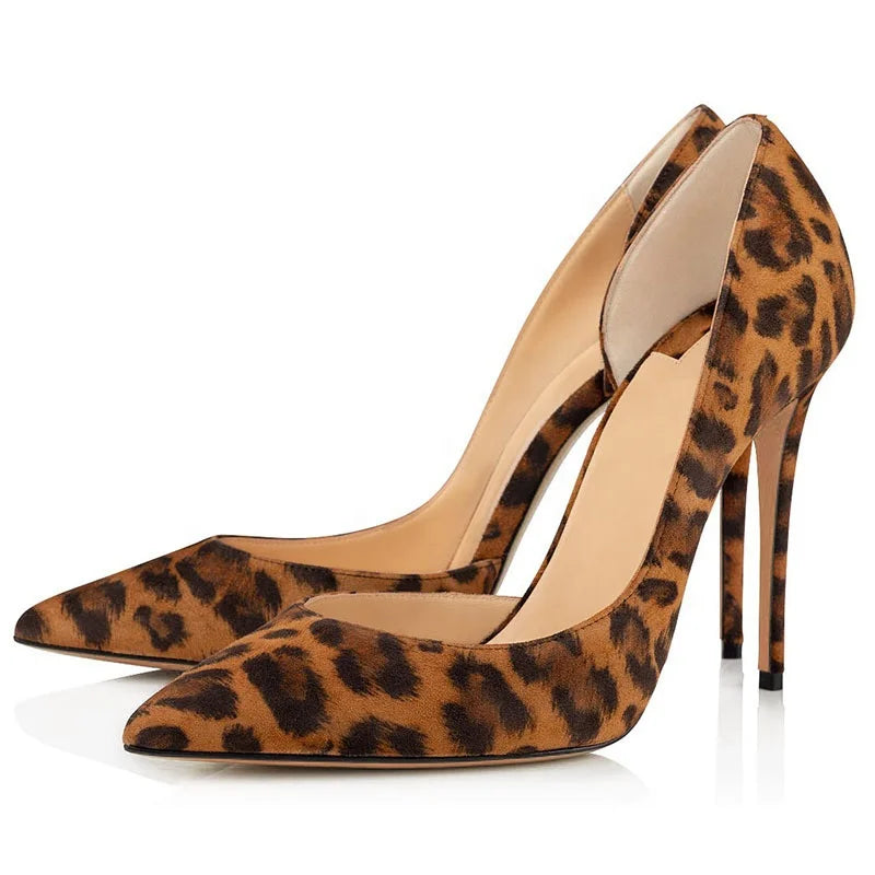 2025 New High Quality Women's Stiletto Heels Dress Shoes Fashionable Pumps Thin Heels Rubber Insole Slip-On Breathable for