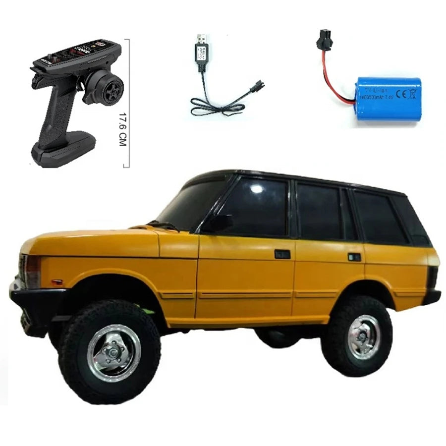 LDRC LD18401 1:18 Scale 4WD RC SUV Off Road Car RTR with Functional LED Lights 2.4GHz Remote for Kids and Beginners