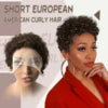 Cheap Brazilian Hair for Short Lace Front Wig 180% Density Virgin Remy for Lace Curly Bob
