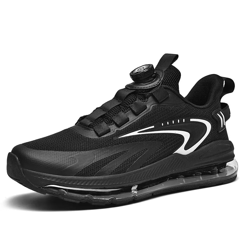 Factory Direct Air Cushion Rotating Buckle Walk Mesh Breathable Running Footwear Casual Sneakers Tennis Shoe Men's Sport Shoes