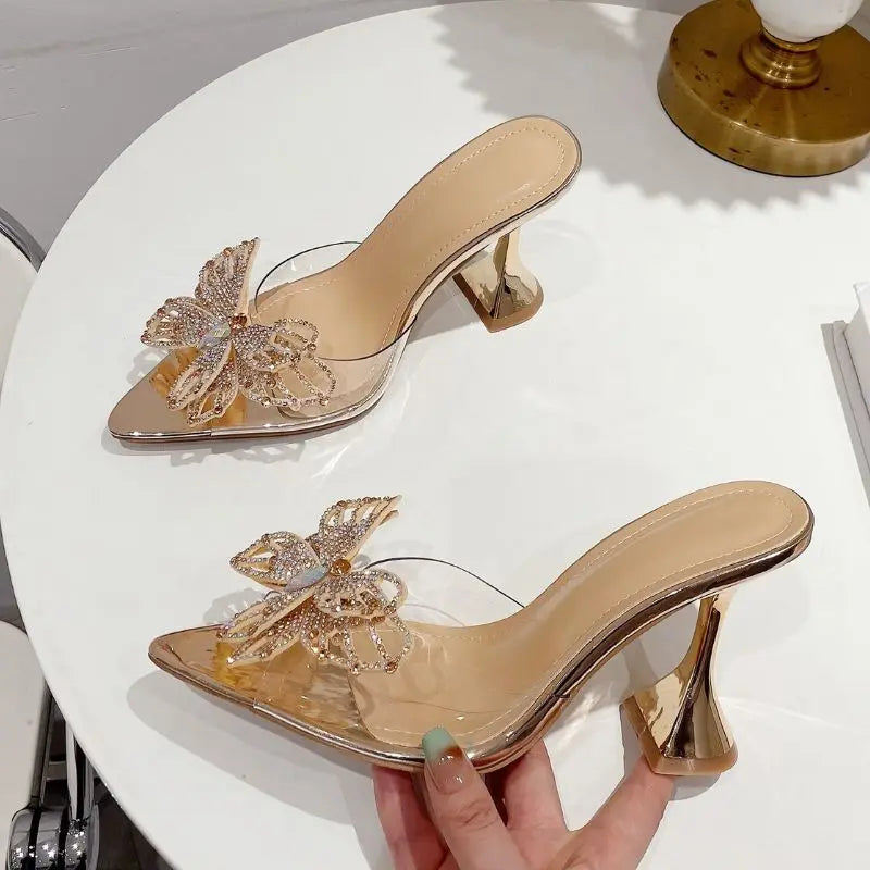 Chaussure Femme a Talon Fashion Pencil High Summer Sandals Trendy Heels for Women Shoes 2025