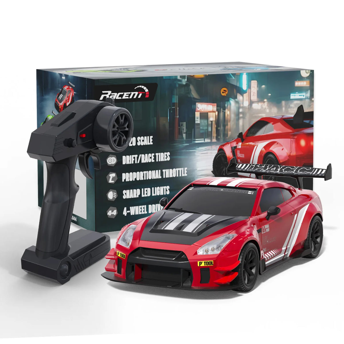 Top Speed 20km/h Mini Racing Drift Model 1:20 Scale 2.4G 4-channel Ready to Use Indoor and Outdoor Children's Toys