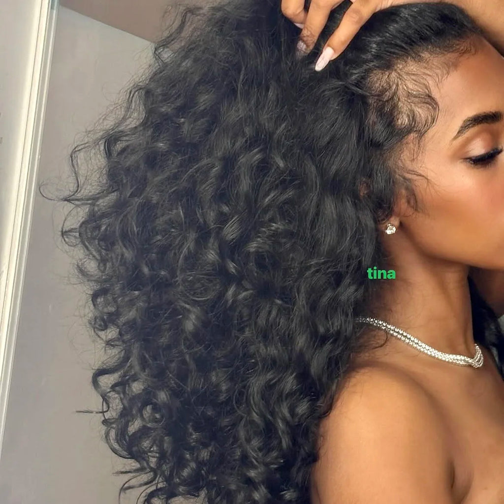 Natural Raw Human Hair 100% Cambodian Wavy Vietnamese Burmese Curly Hair Extensions Burmese Curly Indian Hair Bundle BouncyCurly