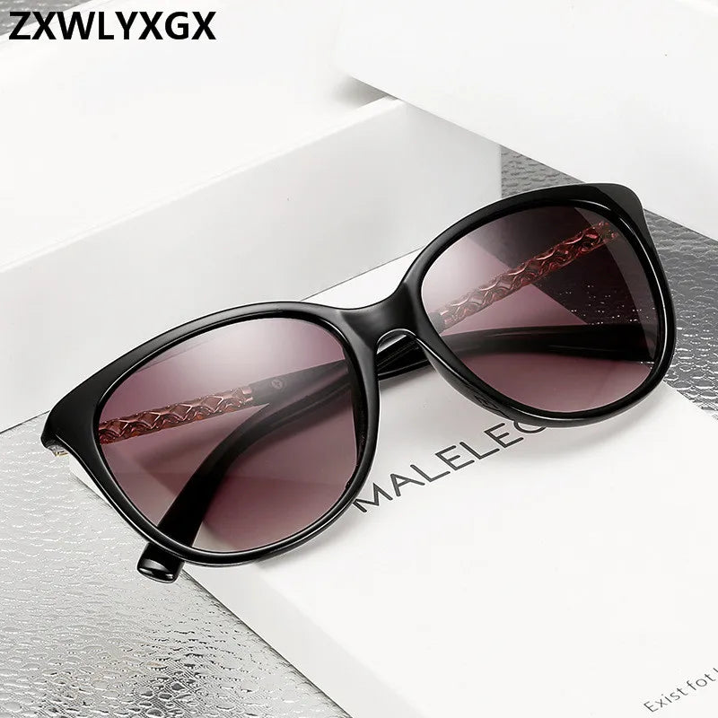 Oversized Sunglasses Women Luxury Brand Shades Sun Glasses Female Vintage Big Frame Hollow Frame UV400 Goggles Oculos de sol