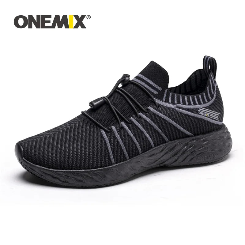 ONEMIX Lightweight Sneakers for Men Waterproof Breathable Wading Training Male Outdoor Anti-Slip Trekking Sports Stocked Shoes