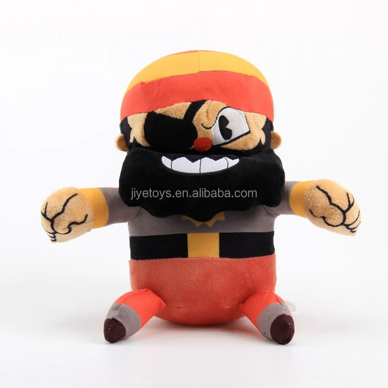 Drop Shipping  Cuphead Mugman Plush Toy Stuffed Toys