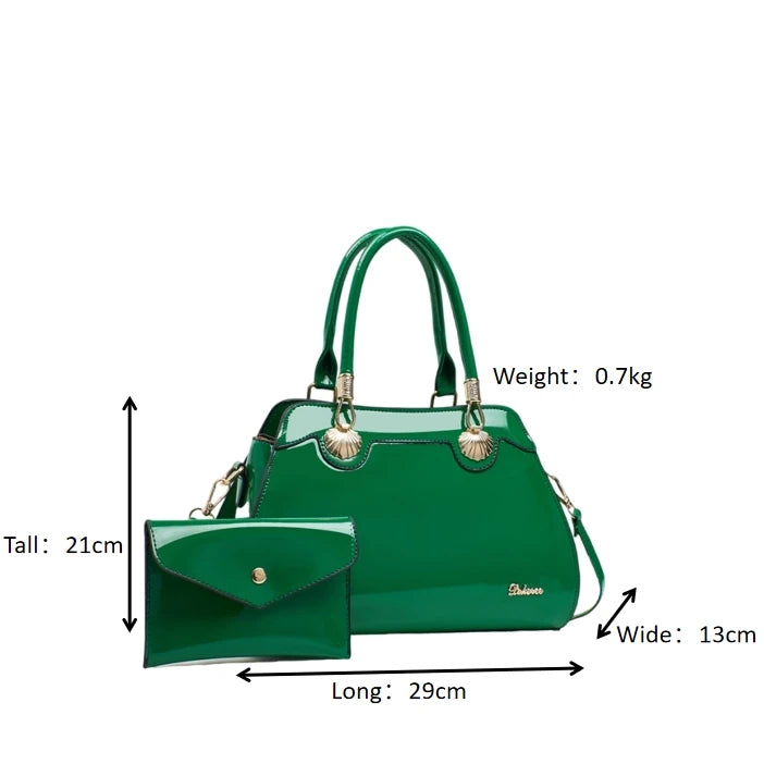 New Arrival Large Capacity Women's PU Casual Tote Bag Cross Body Style with Zipper Closure Lady's Handbag