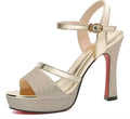 Women's Sandals 2024 New Summer Elegant Fine Heel All-match Non-tiring Foot Waterproof Platform Fashionable High-heeled Shoes