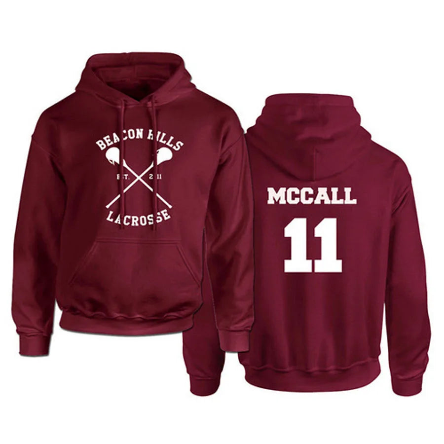 Teen Wolf Stiles Stilinski 24 Hoodies Sweatshirts Dunbar McCall Moletom Hoodie Sweatshirt Plus Size Harajuku Mens Jacket Clothes