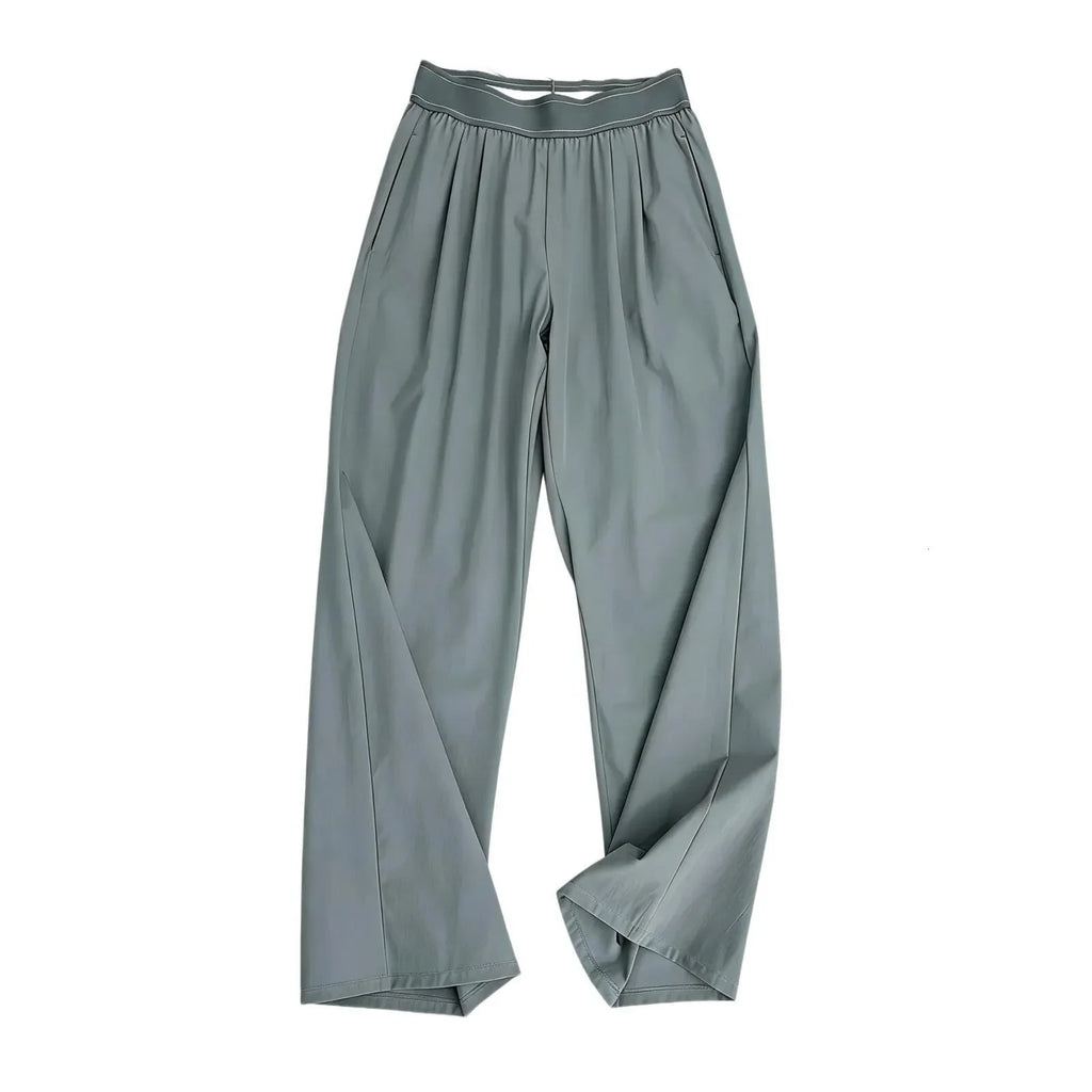 Yoga Pants Gym Clothing Women Sports Dance StudioTrousers Straight-Leg Suit up Pant Jogger Sweatpants