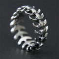 Fashion popular creative rock hip hop retro simple fish bone men and women universal ring birthday gift party jewelry wholesale