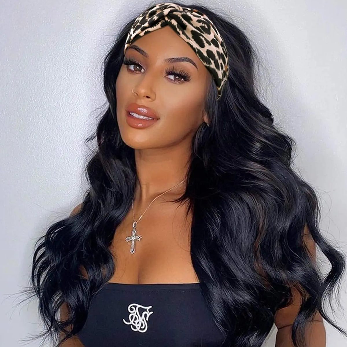 Synthetic Hair Body Wave Headband Wig Women WineRed Black Blonde Wigs For Women Natural Woman Wigs Daily Party Women's Wigs