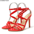 2020 Stylish Summer Yellow Party Open Toe High Heels Sandals