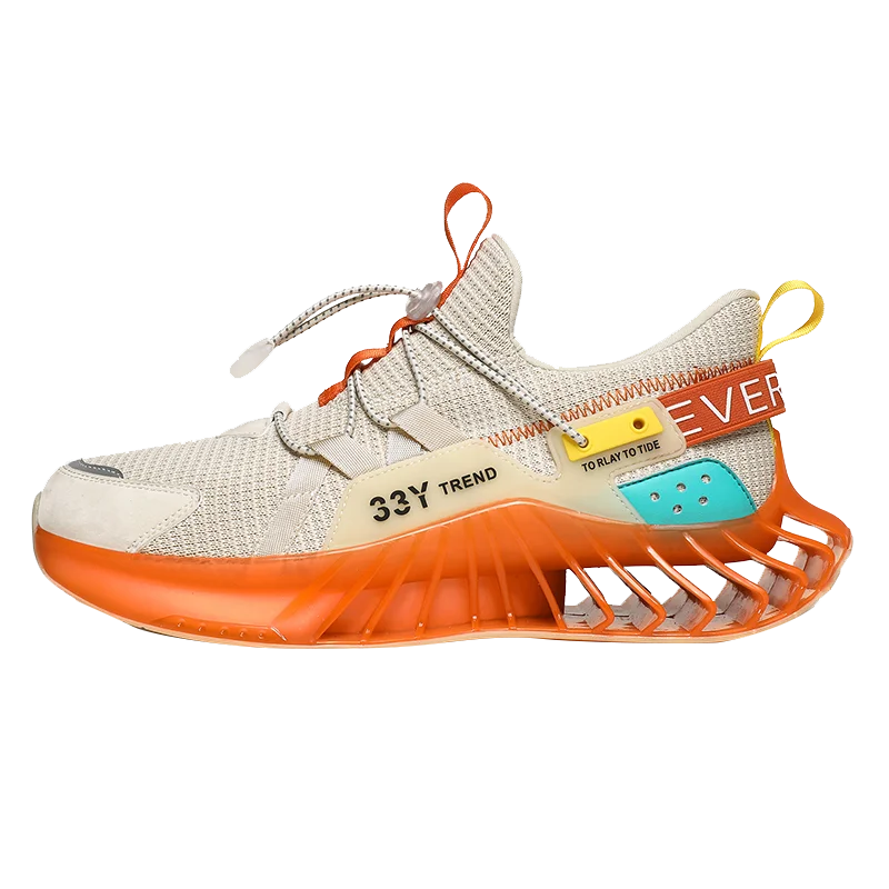 Mesh Fashion Sports Athletic Sneakers Slip on Mesh Fashion Sneakers Sports Shoes Trendy Blade Running Shoes for Men