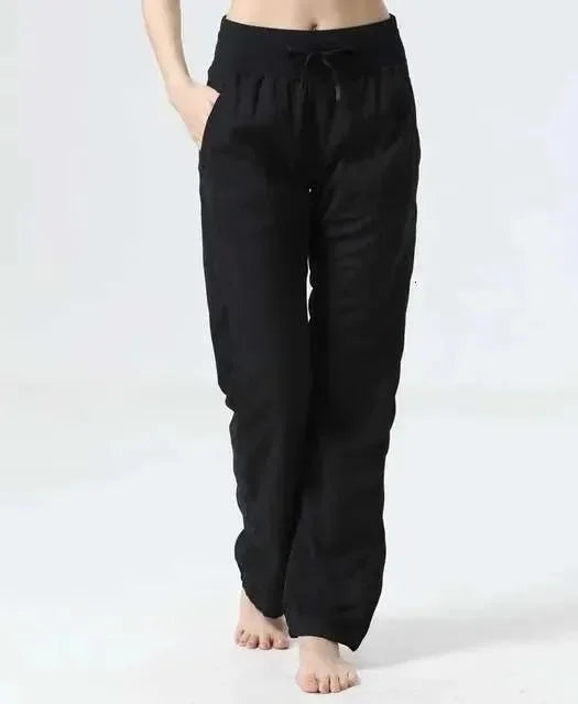 Womens Dance Studio Pants Folded Yoga Pant Super Soft Loose Pants Sports Pants Women Trousers