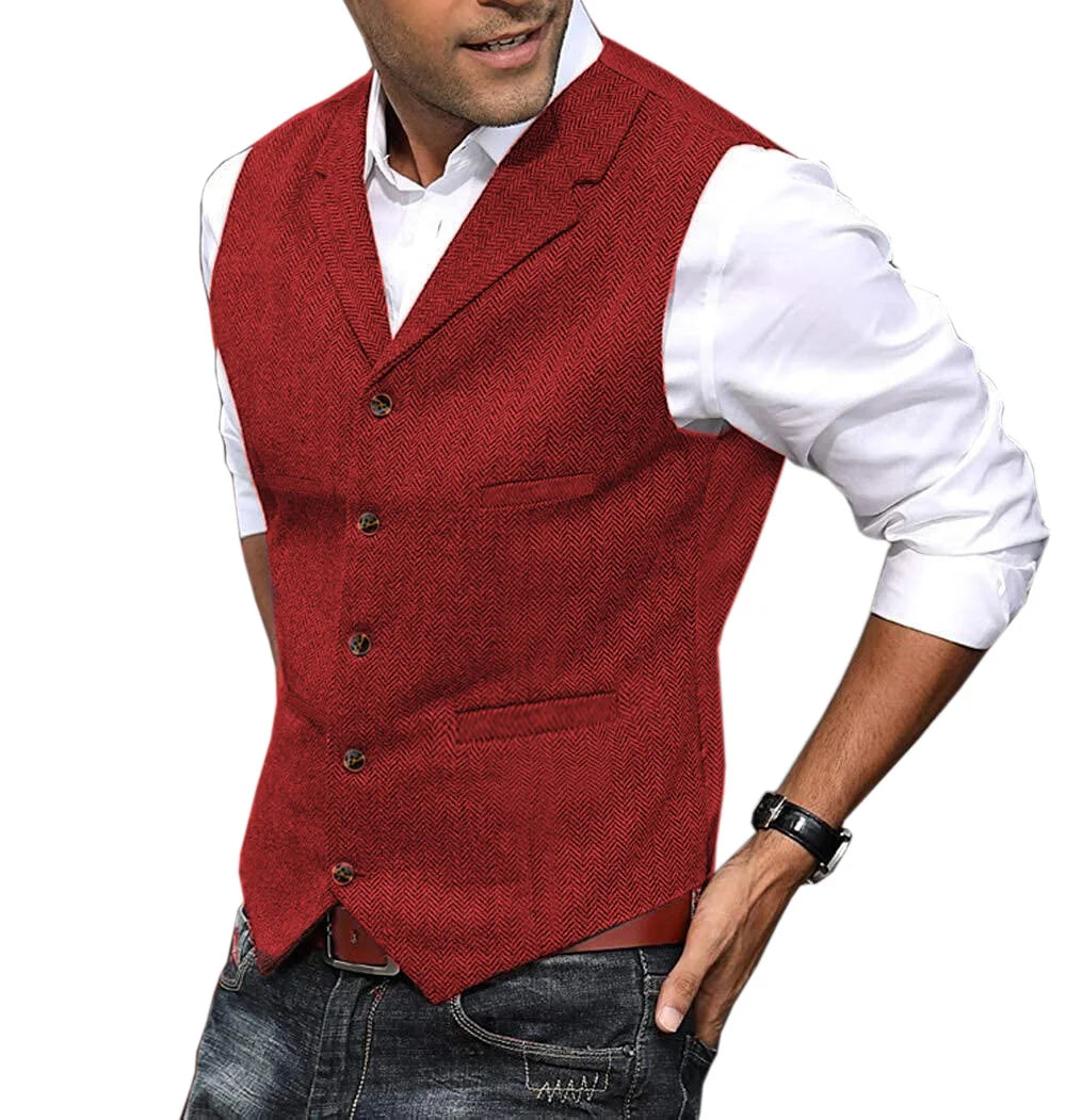 Casual Mens Brown Vest Silver Slim Fit V Neck Tuxedos School Party Green Waistcoat For Wedding Banquet Nightclub